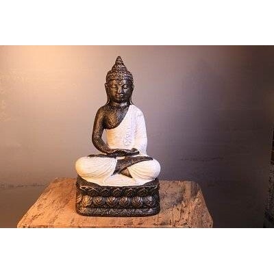 Buddha bílý, pryskyřice