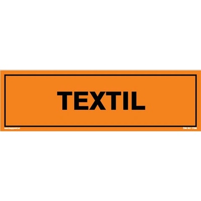Značka TEXTIL, samolepicí fólie, 290 × 85 mm BZ FW639