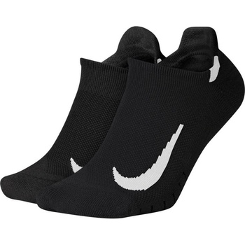 Nike ponožky Multiplier Black 2-pack Čierna