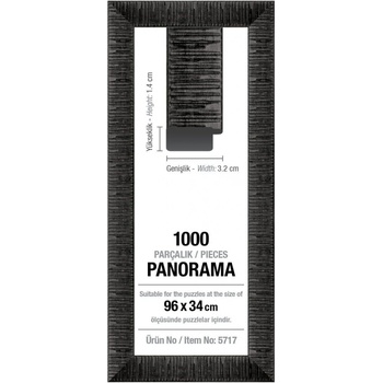 ART PUZZLE Rám na puzzle 96x34cm Black