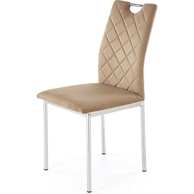 Halmar Трапезен стол k 578 бежов / сребрист хром