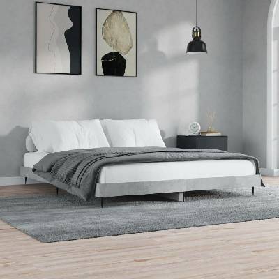 vidaXL 832259 Rám postele kompozitní dřevo / barva Betonová šedá