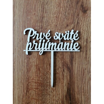 Loranc Дървен топер за торта - Първо свето причастие