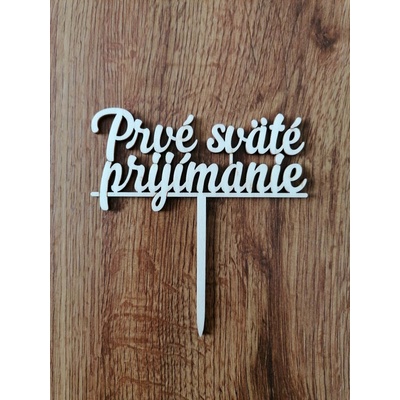 Loranc Дървен топер за торта - Първо свето причастие