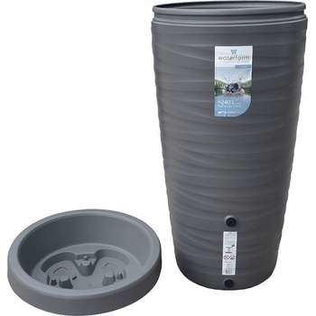 PROSPERPLAST Sud na dešťovou vodu MAZE šedý 240l