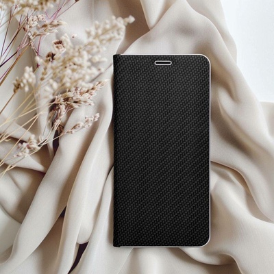 Pouzdro Forcell Luna Book Carbon HUAWEI Y6 2019 černé – Sleviste.cz