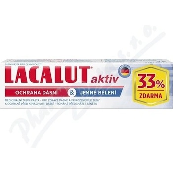Lacalut Aktiv bieliaca zubná pasta pre zdravé zuby a ďasná 100 ml
