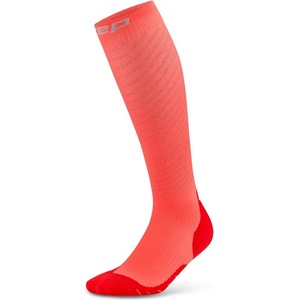 CEP Мъжки компресионни чорапи CEP Pro Run Reflective Socks 3.0 Tall Compression socks - Neon Coral - размер III (207-1850-0211)