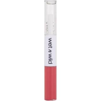 wet n wild MegaLast Lock 'N' Shine Lip Color + Gloss червило и гланц за устни 2в1 4 ml нюанс Shining Hibiscus