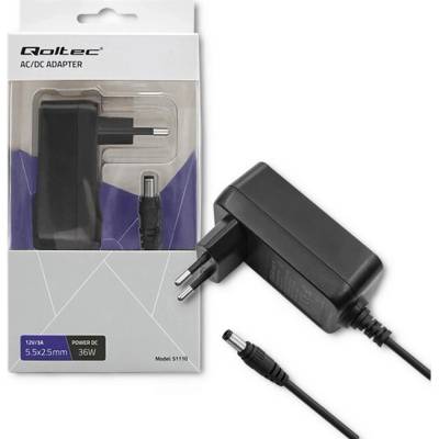 Qoltec 36W | 12V | 3A | 5.5*2.5 51110