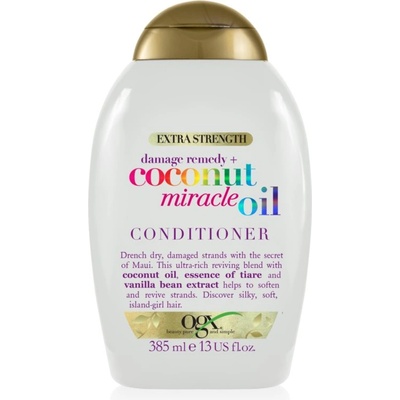 OGX Coconut Miracle Oil балсам за укрепване на косата с кокосово масло 385ml