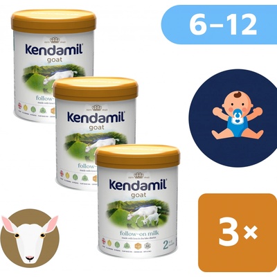 Kendamil 2 Kozie DHA+ 3 x 800 g