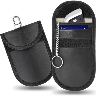 Klíčenka Tech Protect KLR100 RFID Ochranné pouzdro pro bezkontaktní klíče a karty Black/Black