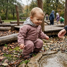 Leokid Softshellová kombinéza Lilo Ash Rose