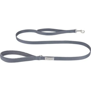 amiplay Lead Samba Large - Модерен повод за кучета с две дръжки за по-добър контрол, 150 см. / 2.5 см. - сив