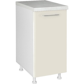 Matis Кухненски шкаф долен с една врата in mdf d40 k бежов гланц