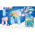 Armtoys Прозрачен пистолет за сапунени балони с 8 дупки 2 цвята - igrachko