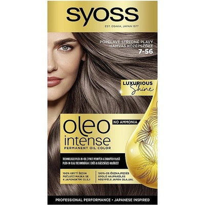 Syoss Oleo Intense Farba na vlasy - popolavo stredná blond 7-56