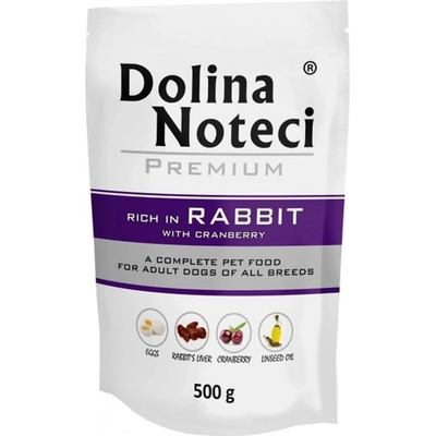 Dolina Noteci Premium Bohatá na králíka s brusinkou 500 g