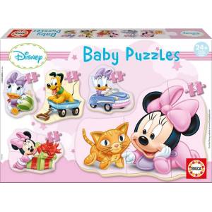 Educa Бебешки пъзел Educa 5 в 1 - Мини и приятели като малки (EDU15612) - baby
