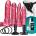 Doc Johnson Vac-U-Lock Crystal Jellies Set Pink