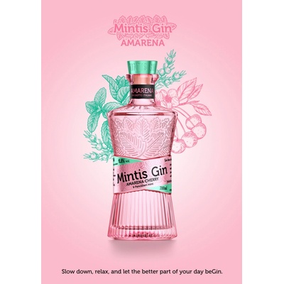Mintis Gin Amarena 41,8% 0,7 l (holá láhev)
