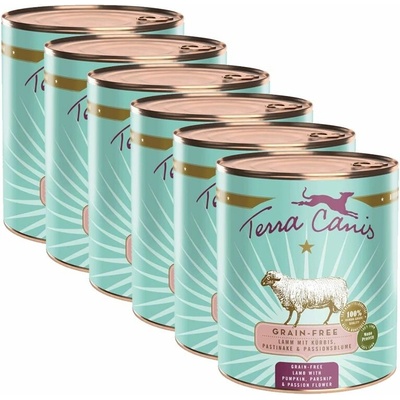 Terra Canis Grain-free Lamb with pumpkin parsnip & passion flower 6 x 800 g