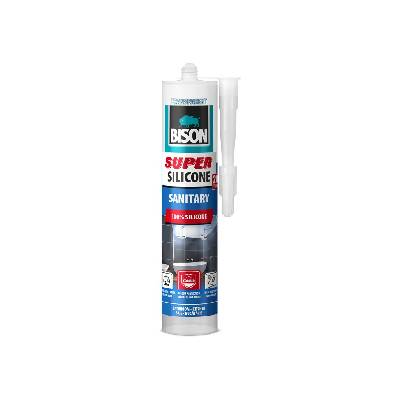 Bison International B. V. Силиконов уплътнител BISON SUPER SILICONE SANITARY CLEAR 280 мл