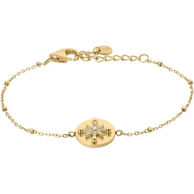 Pierre Lannier Slušivý pozlátený náramok s kryštálmi Persea BJ21A1201