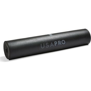 Image 1 of USA Pro Yoga Positions Mat - Black/Charcoal