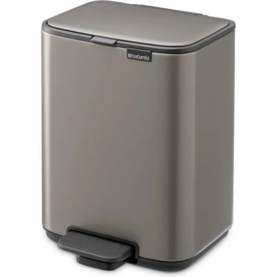 Brabantia Сиво стоманено кошче за боклук с педал 4 l Bo - Brabantia (237881)