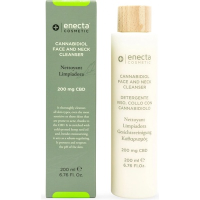 Enecta CBD Čistící prostředek tváře a krku 200 mg CBD 200 ml