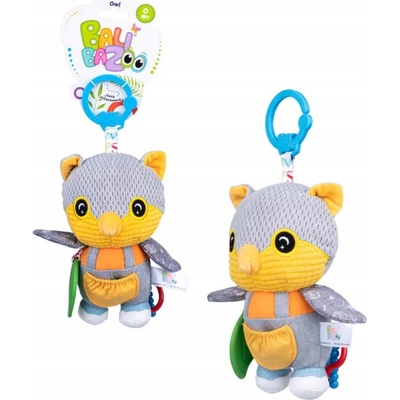 Bali Bazoo závesná hračka na kočík Sova Adéla žltá sivá