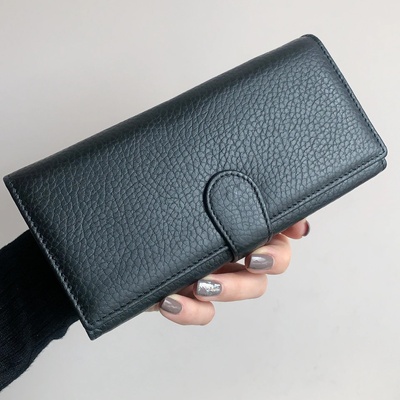 Кожено Черно Портмоне - Модел 1289