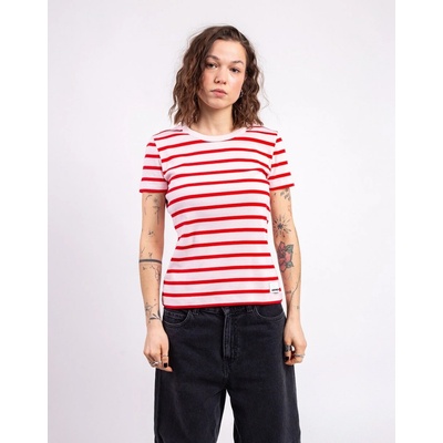 Armedangels Kardaa Stripes 3491 pink mist mars red