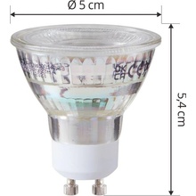 Arcchio LED žárovka GU10 4,7W 2700K 850lm sada 3 ks ve skle