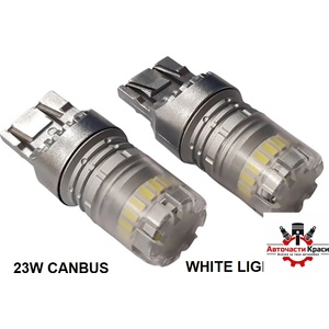  Крушки -Led- 2св. без цок. Бели 12V21/5W 2бр 7443-2 ('264456)
