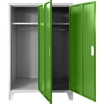 Carmen Метален шкаф Carmen CR-1605-2 JZ - сив / зелен (3580178_5)
