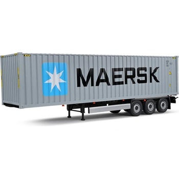 Solido 1: 24 ремарке контейнер - Trailer сиво/синьо