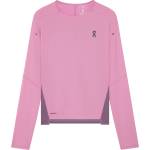 On Дамска тениска On Women's Performance Long-T Running shirt - Sakura / Dewberry (916-1289-0514)