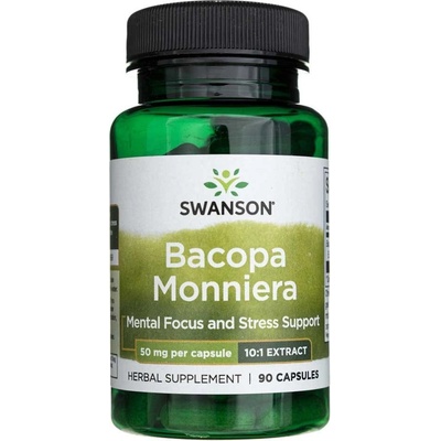 Swanson Bacopa Monniera 50 mg extrakt 10:1 90 kapsúl