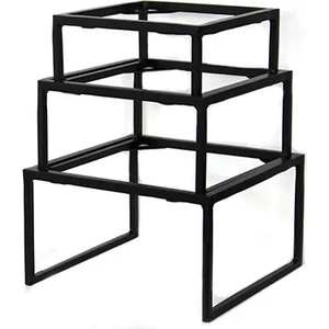 Horecano К-кт стойки за блок маса 3бр КВАДРАТНИ(15 x15 x 7.5cm, 20 x 20 x 10.25cm, 25.5 x 25.5 x 12.7cm)-SG-79778(A, B, C) (0184173)