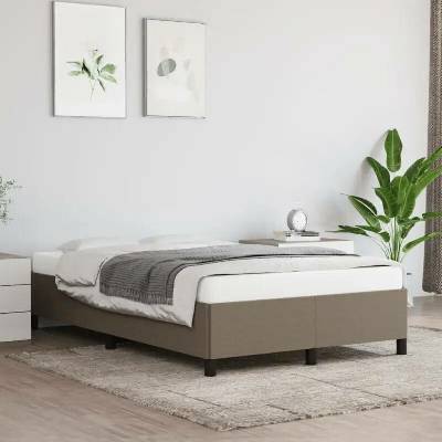 vidaXL 11461.3269635 Rám postele bez matrací taupe textil