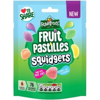 Rowntree's Fruit Pastilles želatinové bonbony s ovocnými příchutěmi 120 g