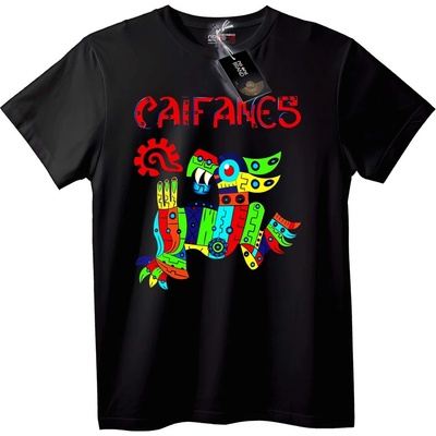 NOONEBRAND Тениска Фолклорно изкуство Caifanes - 2XL, Black