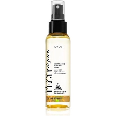 Avon Advance Techniques Ultimate Shine fixační sprej pro lesk a hebkost vlasů 100 ml