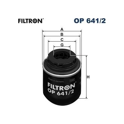 FILTRON Olejový filter OP 641/2