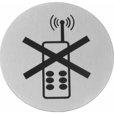 Hendi 663653 Samolepiaci informačný štítok - zákaz mobilných telefónov