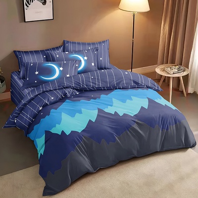 EmonaMall Двулицево спално бельо с два горни плика EmonaMall, 7 части - Код S18459 (S18459-6666h1)