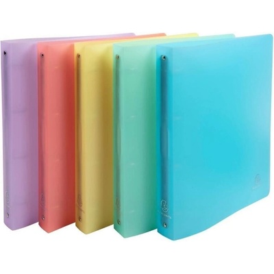 Exacompta Chromaline Pastel kroužkový pořadač A4 maxi 4 kroužky 40 mm PP mix barev – Zboží Živě